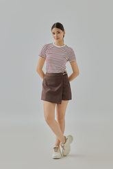 Cloee Asymmetrical Wrap Skort